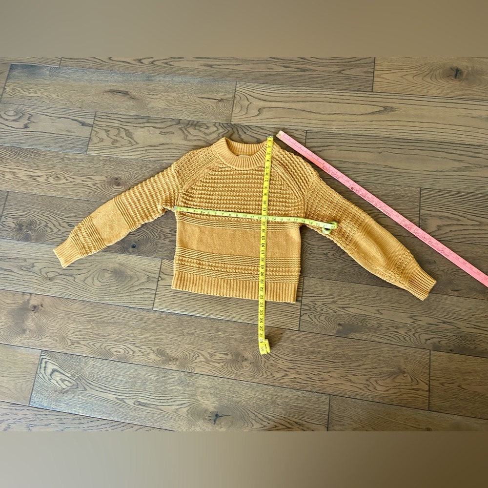 Universal Thread Mustard Yellow Long Sleeve Crew Neck Sweater Women's, Size XS - Picture 9 of 10